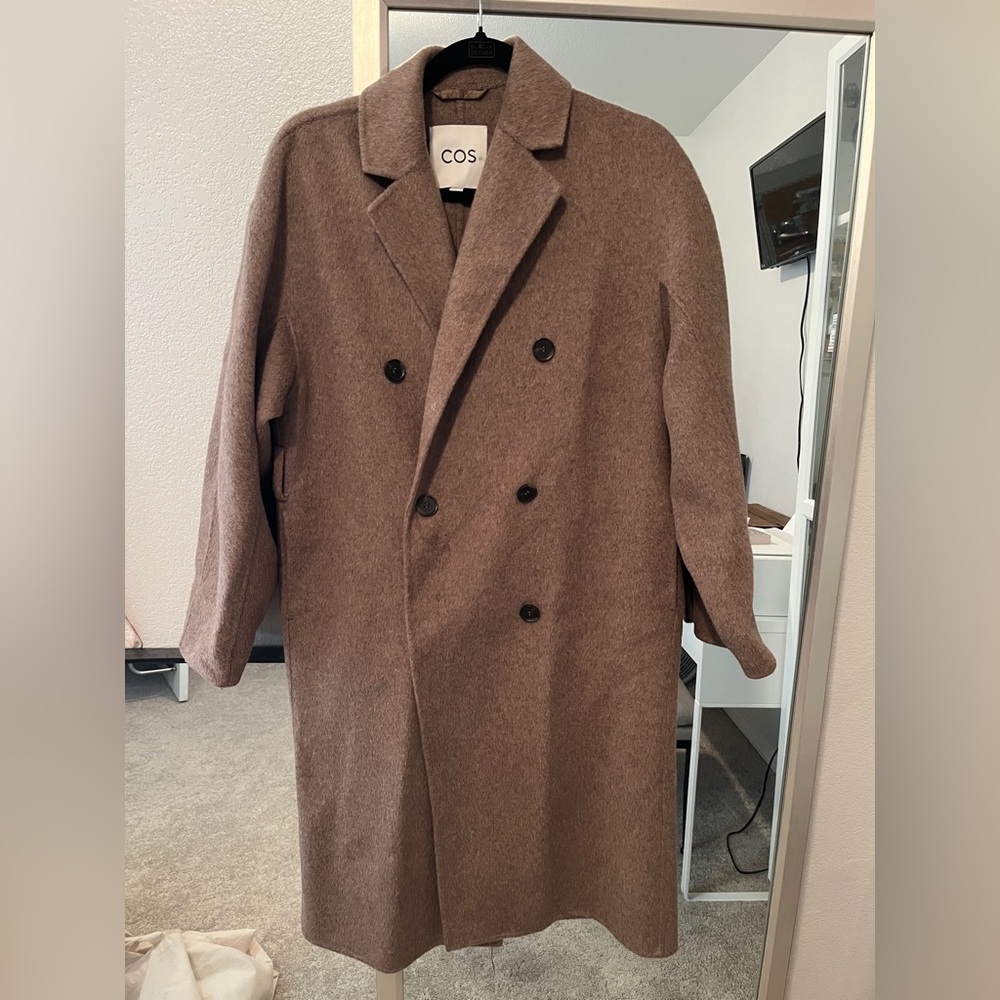 COS BELTED DOUBLE-FACED WOOL COAT